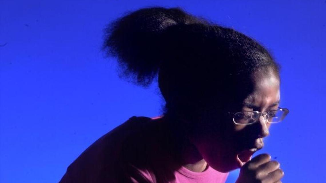 Whooping cough illustration