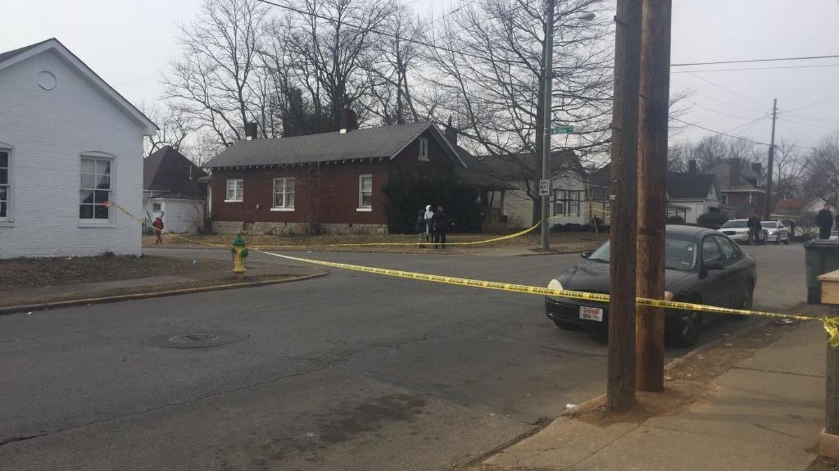 Police blocked off the scene of a potential shooting Sunday afternoon in Lexington.