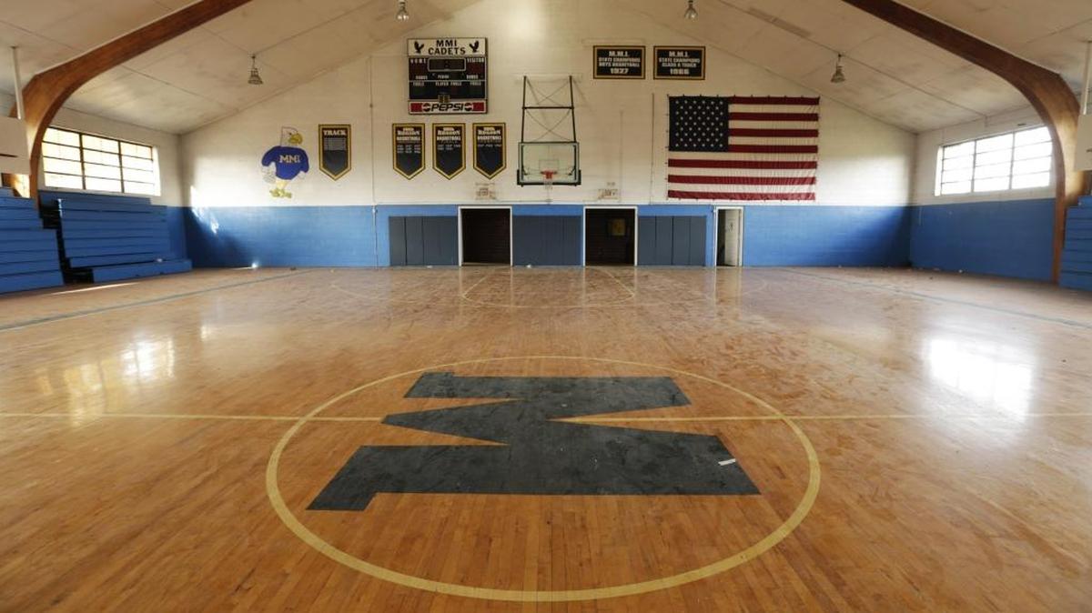 The gymnasium appears to be in working condition at the former Millersburg Military Institute in Millersburg, Ky., on Nov. 22, 2016. Community Ventures, a nonprofit focused on economic development, has purchased the former campus.