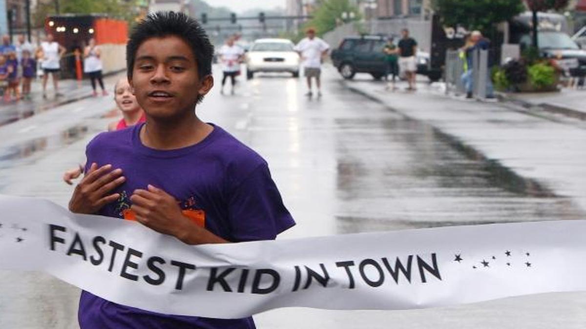 The Fastest Kid in Town race is a popular part of A Midsummer Night’s Run in downtown Lexington.