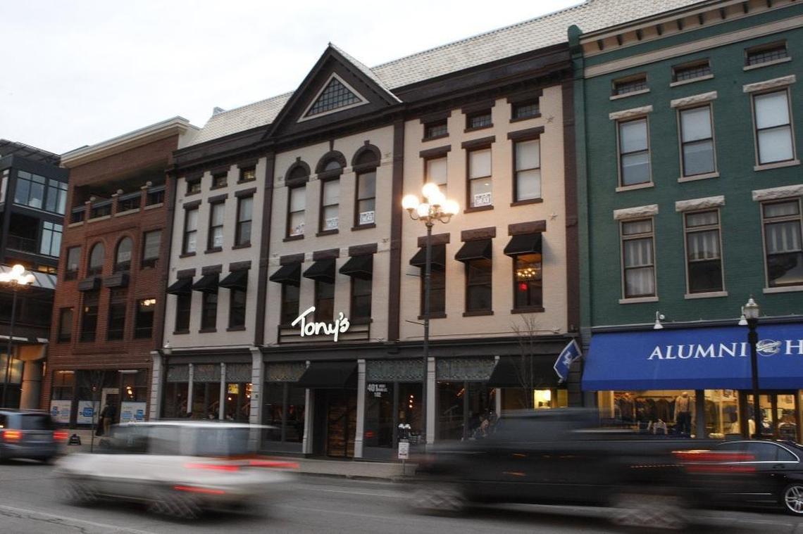 Tony’s Steaks and Seafood is downtown on Lexington’s Main Street.
