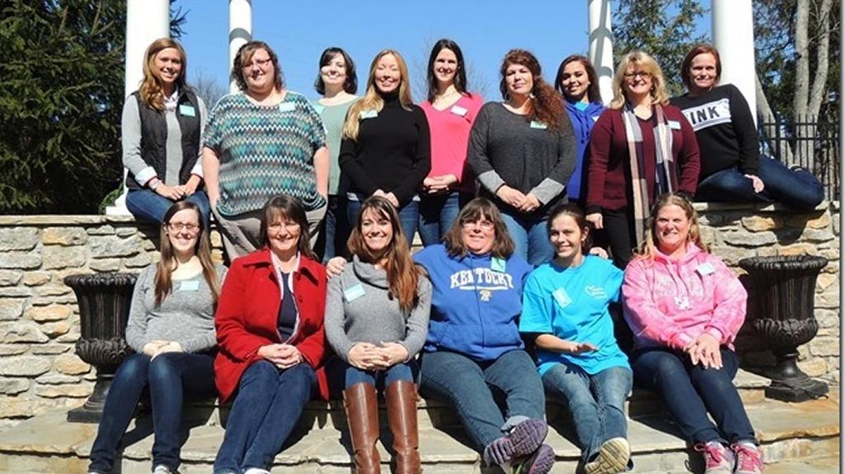 Mighty Moms, front row, from left: Brianna Tenges, Cynthia Watts, Heather Amos, Joyce Crowe, Jamie Gray and Susan Mahoney. Back row, from left: Stacey Combs, Jennifer Miller, Jessica Hosfield,Tanya Lenetz, Ashley Martin, Denna Imad, Jamie Gray, Tina Pickard and Heather Bunton.