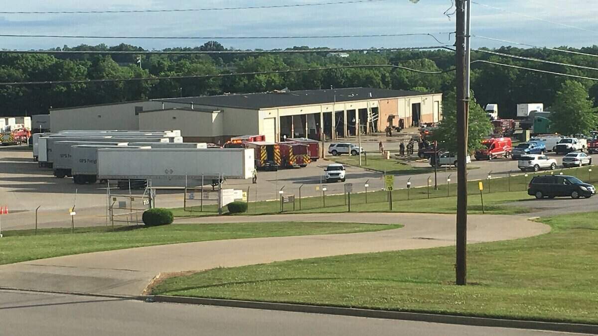 UPS Freight on Blue Sky Parkway in Lexington was the scene of an explosion in May.