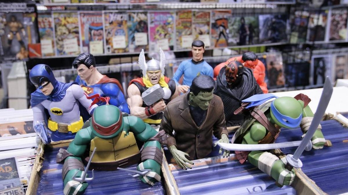 Pop culture piggy banks was some of the merchandise for sale at the 2016 Lexington Comic & Toy Convention at the Lexington Center in Lexington, Ky., on Saturday, March 12, 2016.