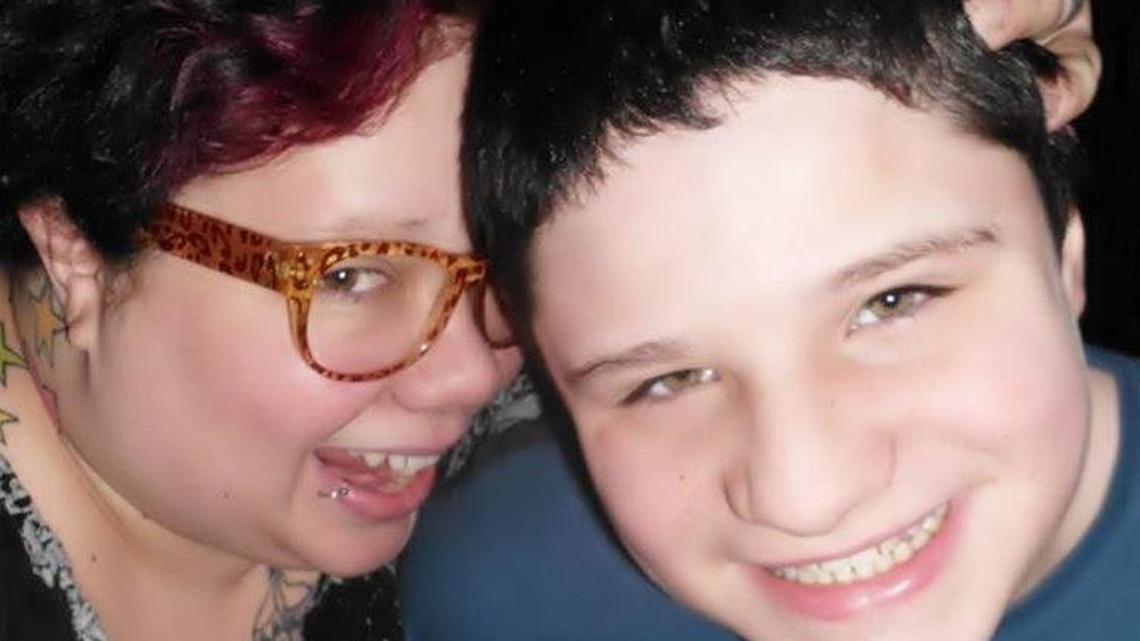 Molly Altman, left, and her son Zachary Grogran. Altman said she is trying to regain custody of her son, who has disabilities and who was placed in foster care when Altman fell ill. She said she has recovered, but has been unsuccessful in bring Zac back home.