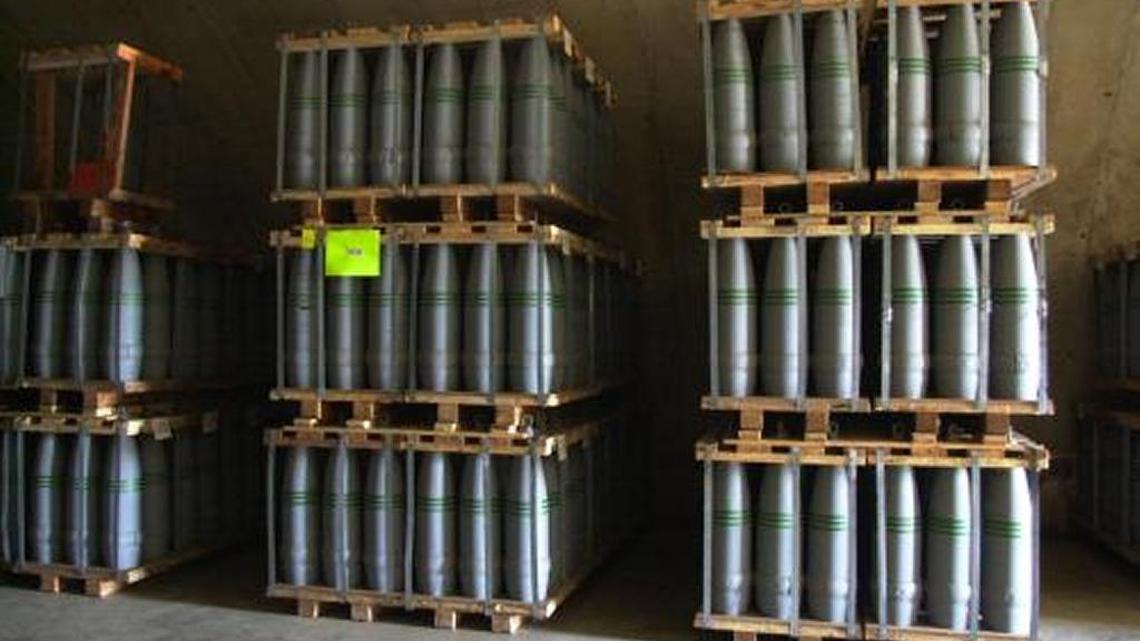 In this 2001 file photo, shells loaded with GB (sarin) nerve agent sat inside a bunker at Blue Grass Army Depot. 