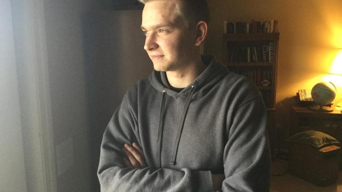 Vlad Vitel, 20, had hoped to study at Eastern Kentucky University, but a lapse in his visa status means he must return to Ukraine, his home country.