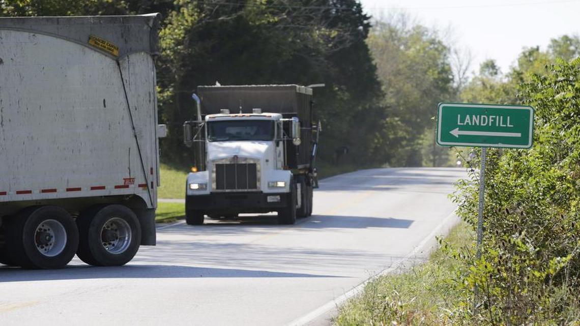 Waste Services of the Bluegrass, which owns the Central Kentucky Landfill, has filed an application to expand the landfill. But a Scott County official has determined the area for expansion needs to be rezoned. This file photo shows a garbage truck on U.S. 25.