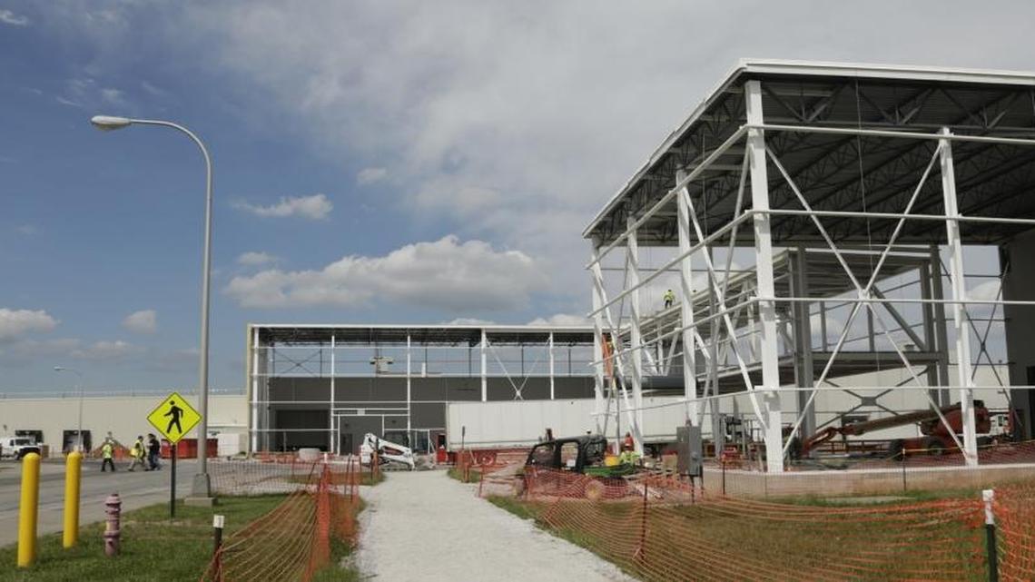 A new interstate interchange is opening in mid December to accommodate Toyota traffic. In this 2014 file photo, new buildings were under construction for the manufacture and assembly of Lexus vehicles at Toyota Motor Manufacturing in Georgetown.