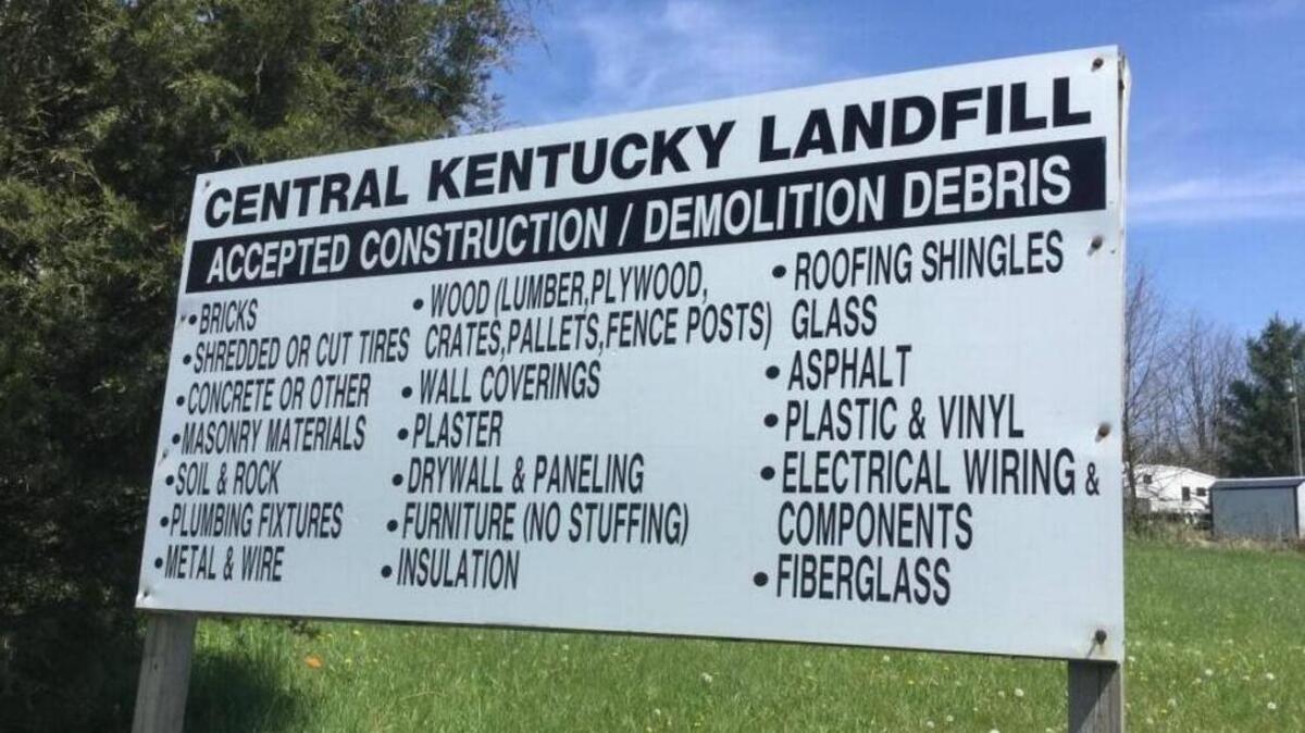 Waste Services of the Bluegrass, owner of the Central Kentucky Landfill, has applied for a zone change involving about 180 acres of land next to the landfill. The land will be used for buffer area.