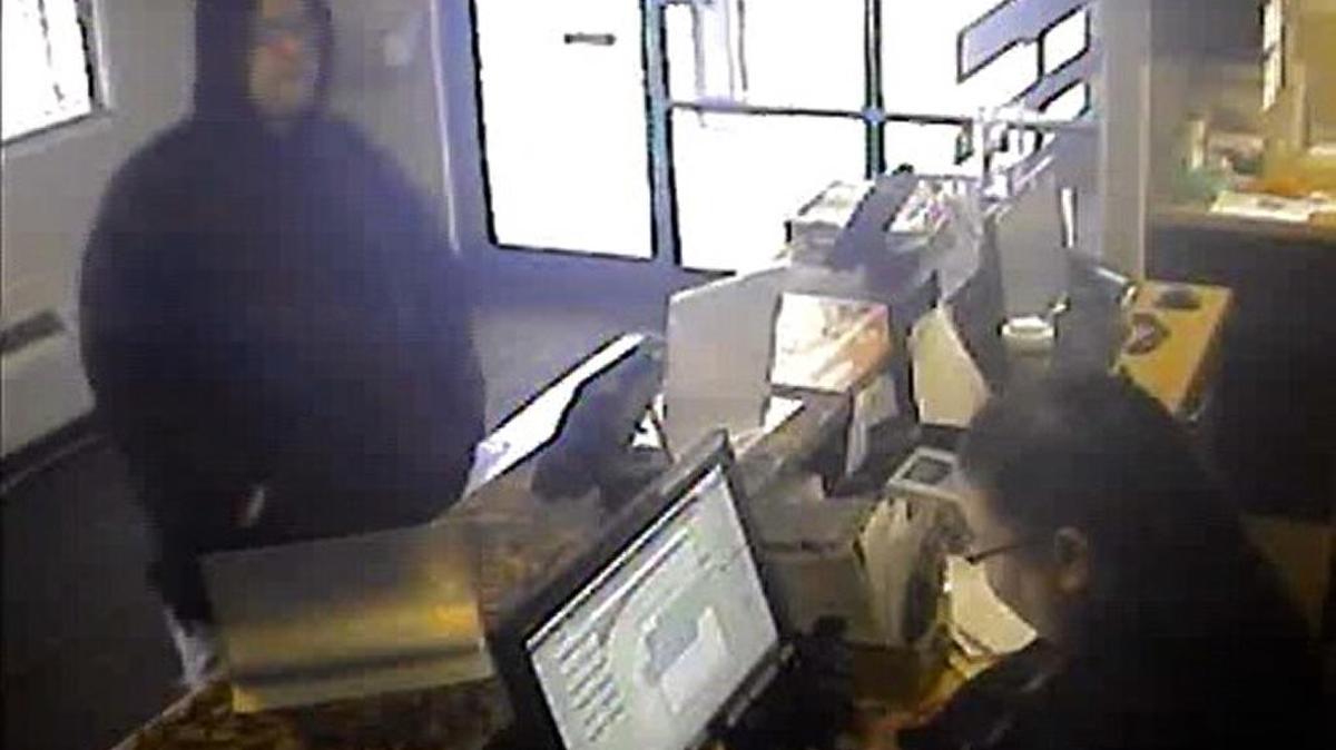 Police say this image shows the robber of the Red Roof Inn at 2651 Wilhite Drive at about 4:15 p.m. Feb. 21.