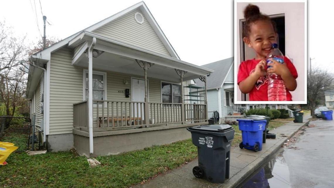 This is the house on Kenton Street where a shooting occurred Monday night in Lexington, according to WKYT. Nova Marie Gallman, 2, died at University of Kentucky Chandler Hospital, according to the Fayette County Coroner’s Office. Three other people were wounded.