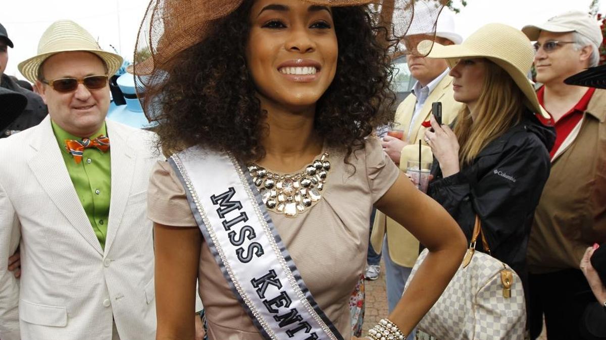 In this file photo, Miss Kentucky Kia Hampton attended the 2011 Kentucky Derby.