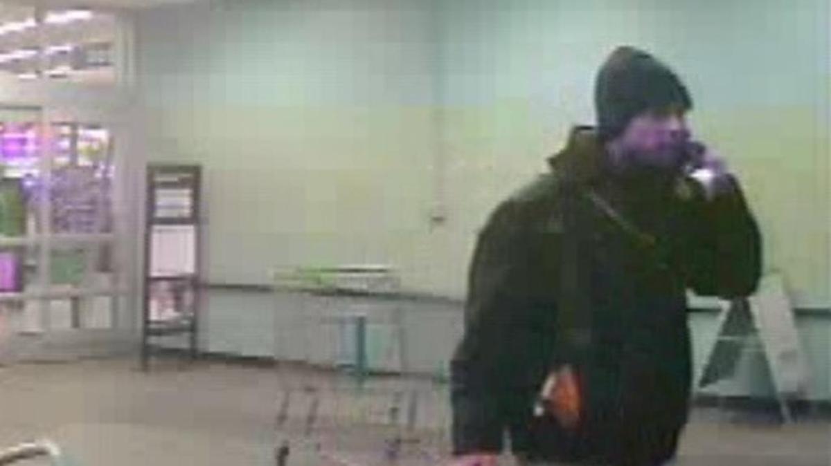 Police say this man stole a woman’s wallet as she slept, then used her credit cards.