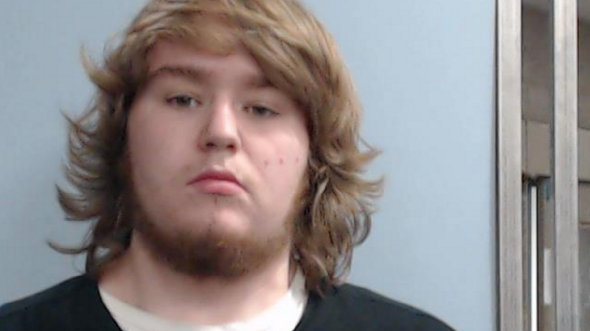 Travis M. Hall, 18, has been charged in connection with the theft of two vehicles and two rifles.