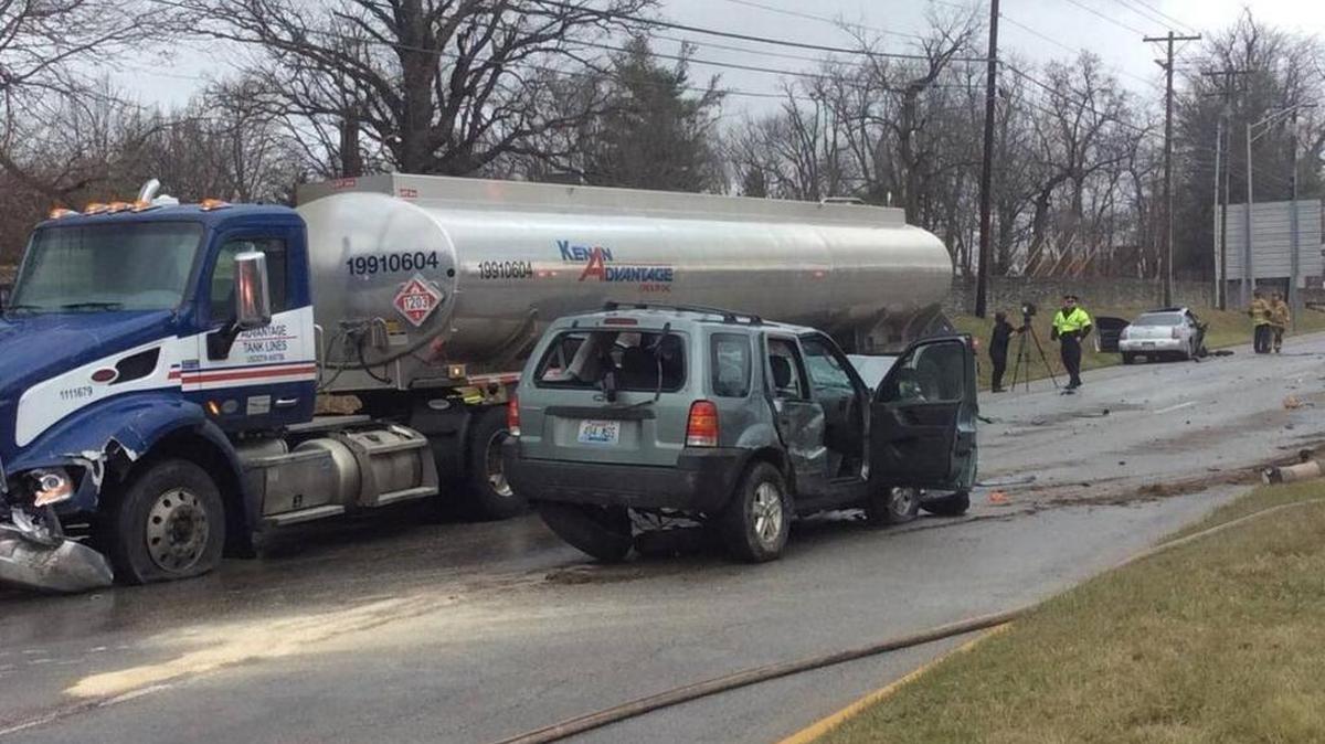 David Gordley died four days after this Dec. 31 crash on Newtown Pike in Lexington. Christy Torres has been indicted on manslaughter and other charges in connection with the crash.