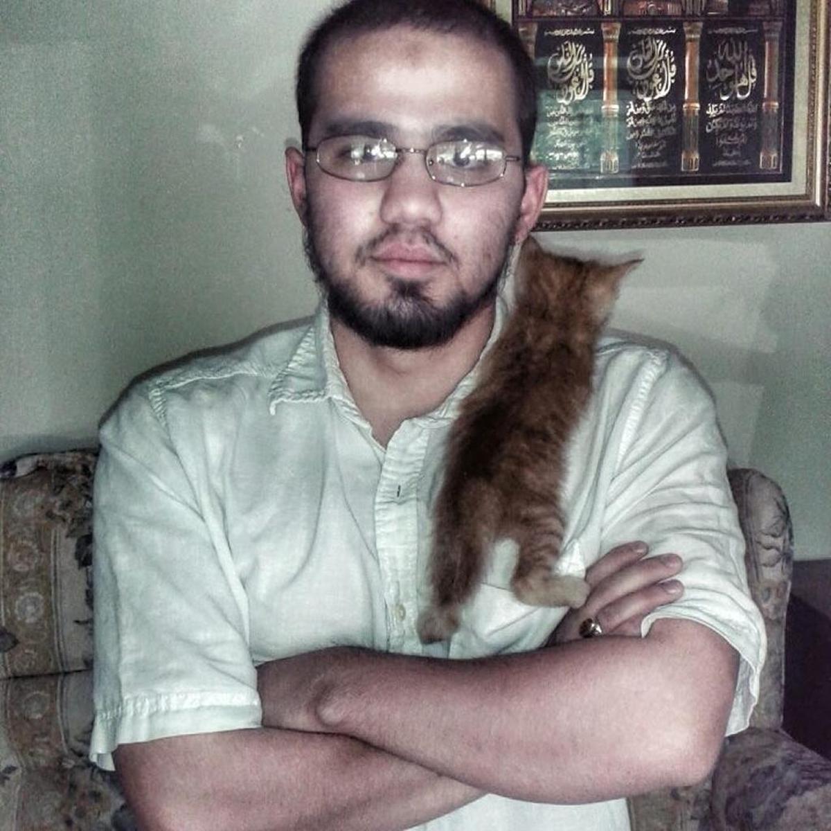 Salahuddin Jitmoud, shown here in a 2014 photo from his Facebook page, was stabbed to death in Lexington while delivering Pizza Hut pizzas.