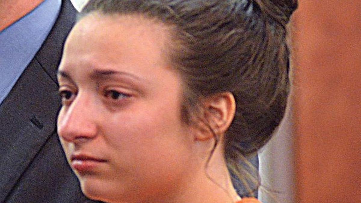 Brooke Kennedy,18, stood next to her attorney Erica Roland Tuesday as she pleaded guilty to charges for her involvement in the shooting death of Jared Banta. Kennedy pleaded guilty to criminal facilitation to murder, a Class D felony and first-degree complicity to robbery, a Class B felony. She could sentenced to as much as 15 years in prison. Photo by