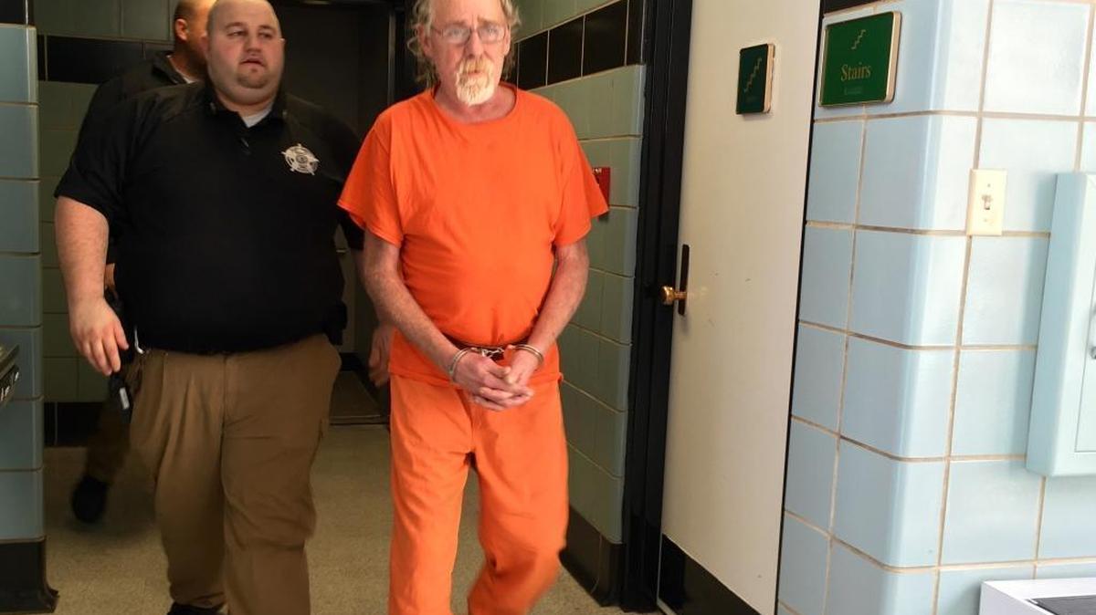 Jackie Hisle Jr. was taken to a Clark County courtroom on March 14.