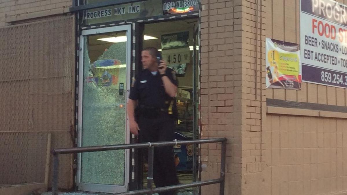 Police investigated a situation in which two groups of people were said to have fired shots at each other at Progress Market on North Limestone Street.