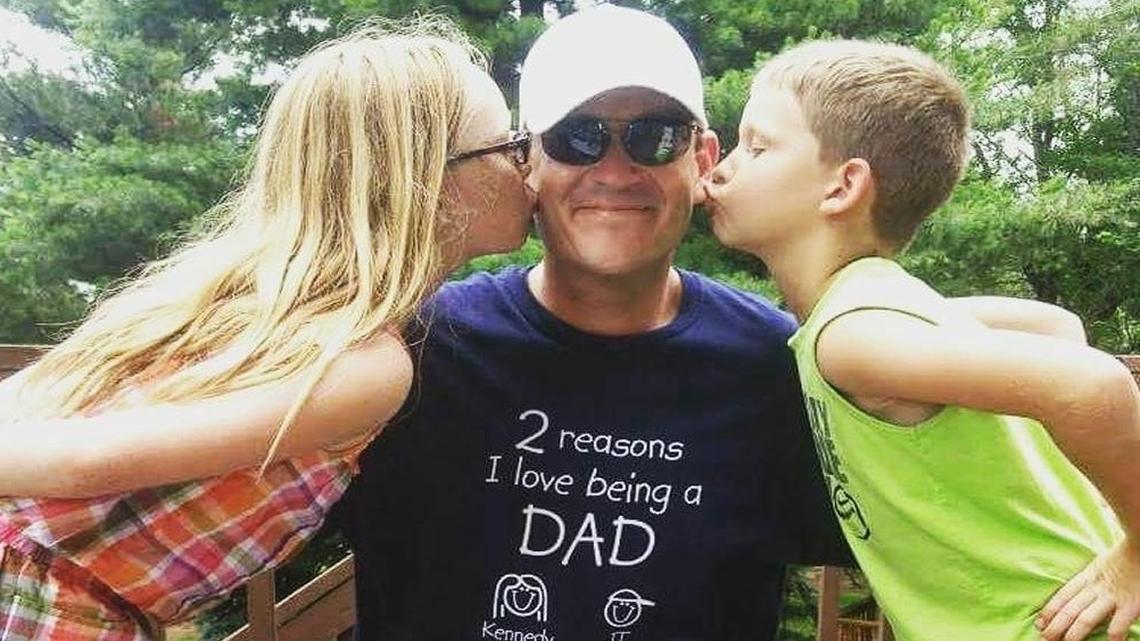 Jeremy Deaton, center, posed with his daughter, Kennedy, and son, Jeremy Todd or “J.T.” Deaton died in 2016 of a mix of fentanyl and heroin.