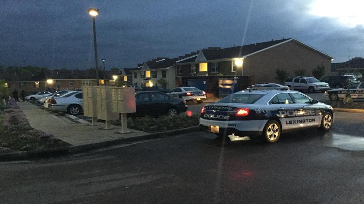 Lexington police investigated a shooting at an apartment complex in the 1300 block of Centre Parkway on Saturday night.