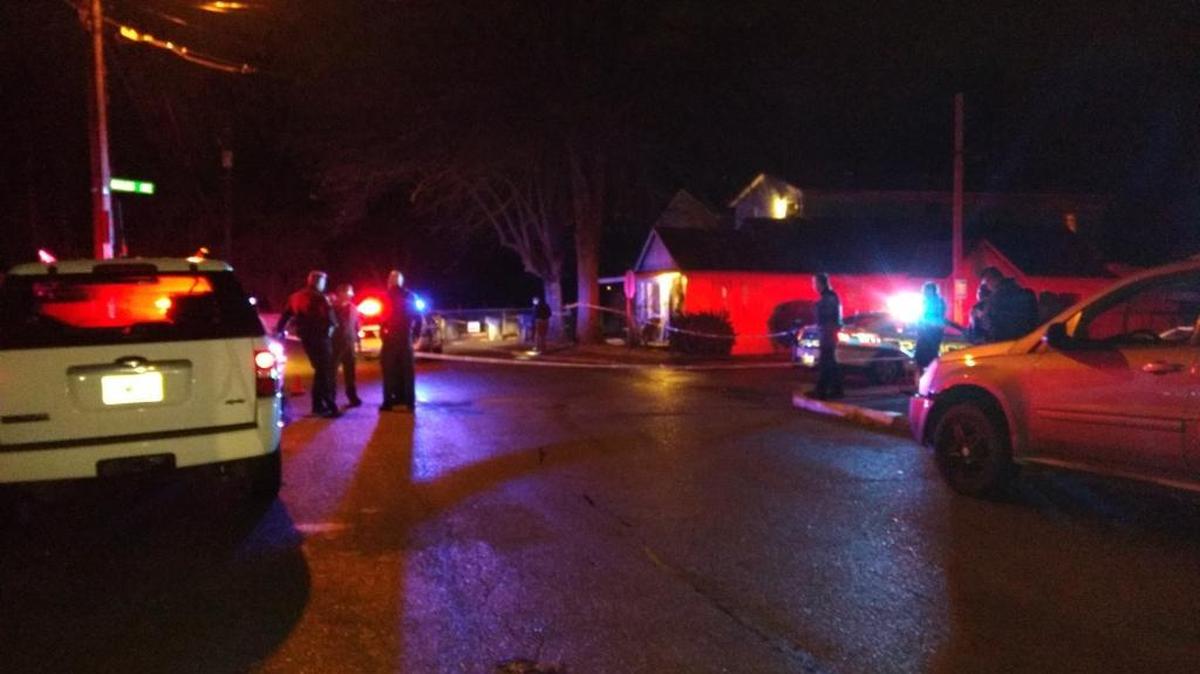 A woman was found with a gunshot wound Thursday night at Douglas Avenue and Chiles Avenue in Lexington.