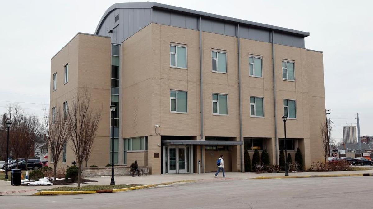 Wildcat Coal Lodge, where University of Kentucky basketball players live, is next to Memorial Coliseum. It opened in 2012 and cost $8 million to build.
