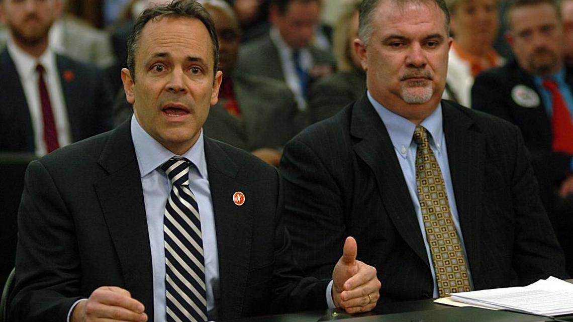 Kentucky Gov. Matt Bevin and Rep. John Carney
