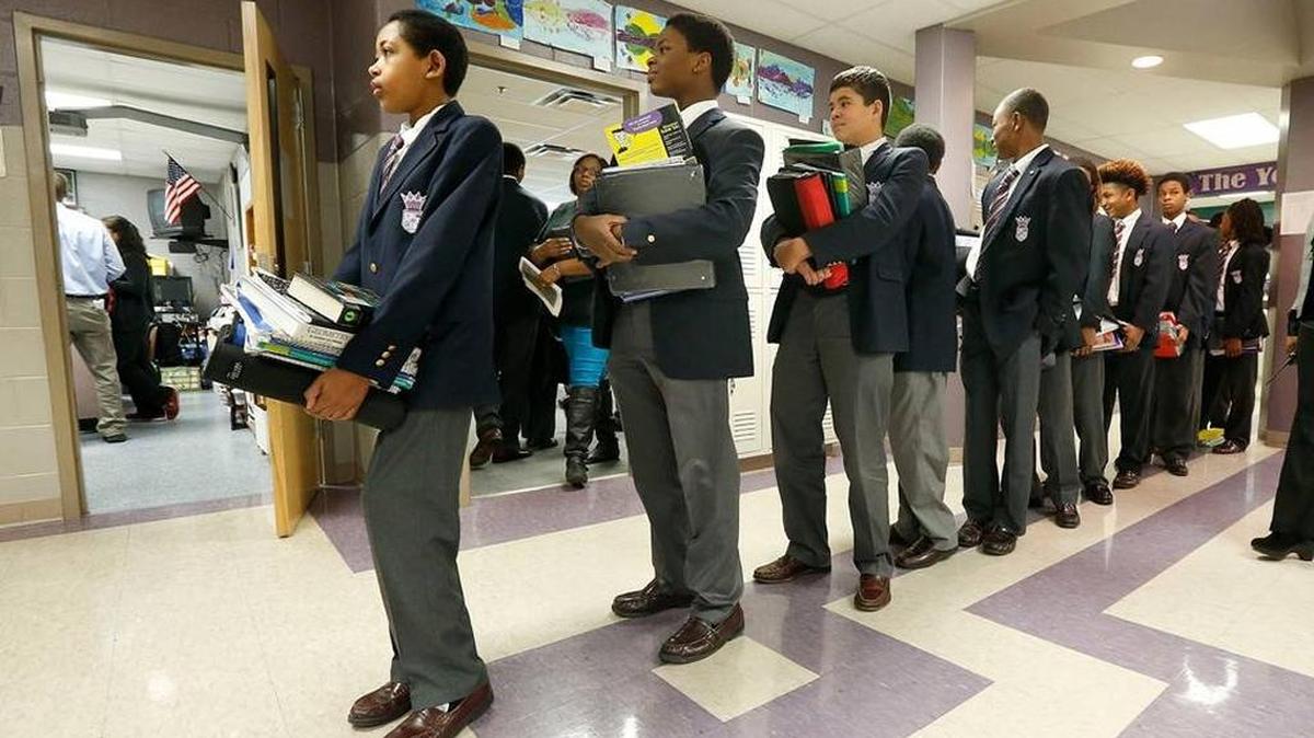 Carter G. Woodson Academy in Lexington has gotten national attention for its success in educating males of color.