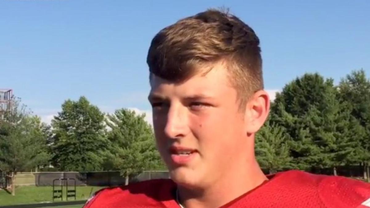 Dunbar player Tyler Browning broke his leg during a game Friday night.