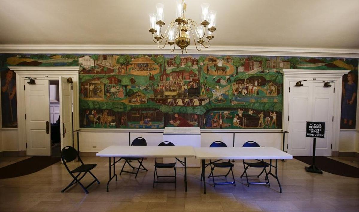 A mural in Memorial Hall at the University of Kentucky has been the topic of controversy at the university for years. The university plans to remove and relocate the mural, President Eli Capilouto said. 