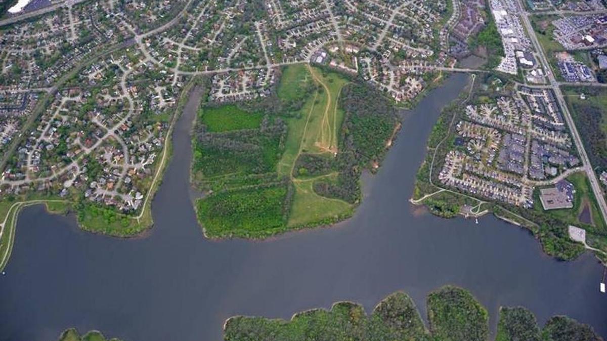 The Peninsula, highlighted in the middle of this image, is a housing development recently approved along Squires Road in Lexington.