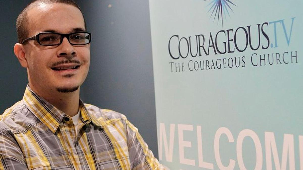 Shaun King when he was the lead pastor of Courageous Church in Atlanta. King, who rose to prominence in the aftermath of a police shooting last summer in Ferguson, Mo., pushed back against claims by conservative bloggers that his parents were both white and that he exaggerated an assault he endured two decades ago while attending high school in Versailles.