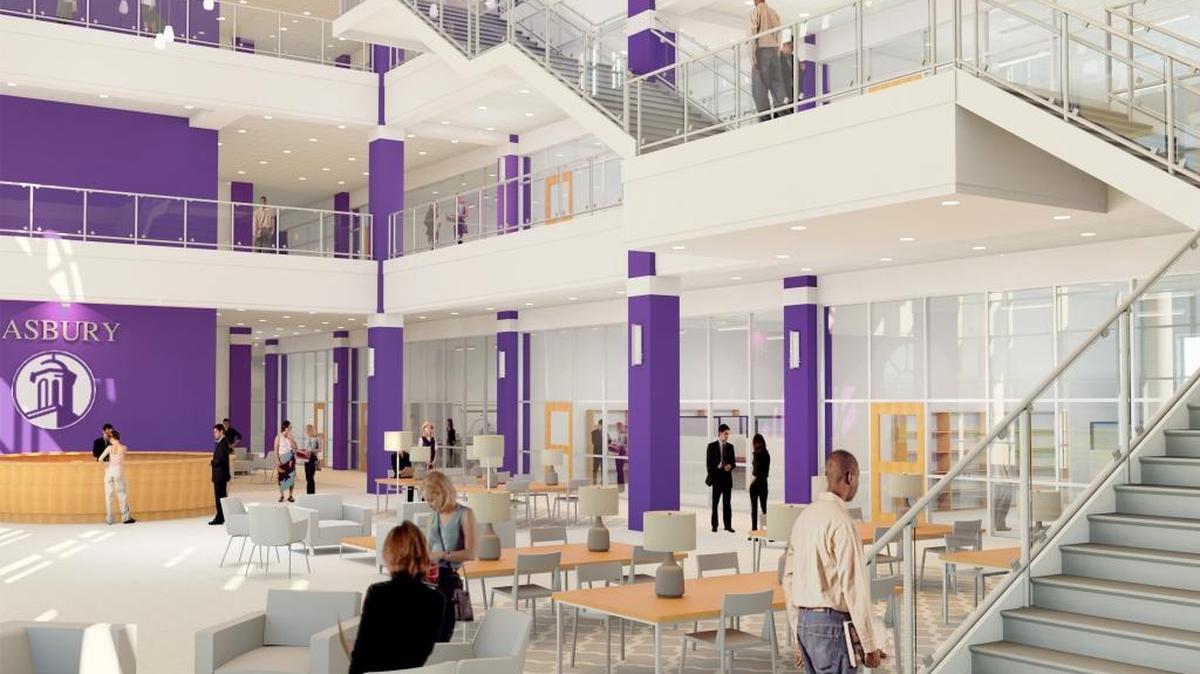This is a rendering of the interior of Asbury University’s planned Collaborative Learning Center.