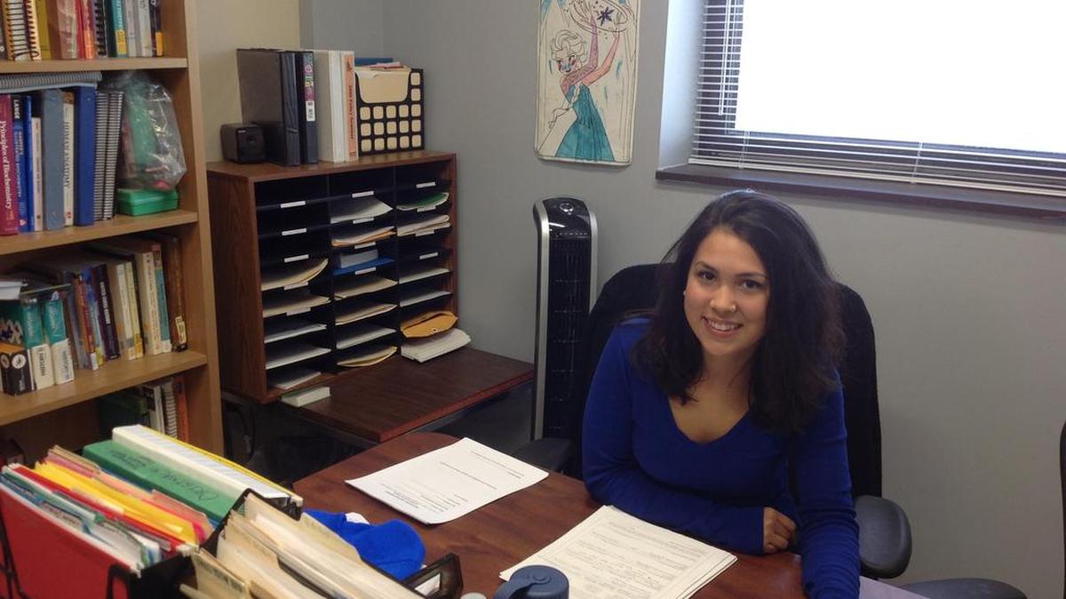 Gloria Maldonado, a senior at the University of Kentucky, is the first person in her family to go to college. She received help from Student Support Services and now manages its tutoring program.