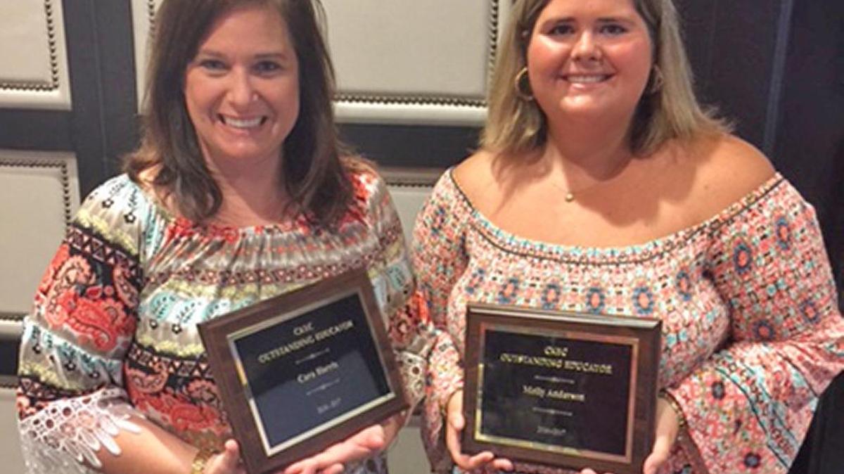 Breckinridge third-grade teacher Cara Harris, left, and special education teacher Molly Anderson.