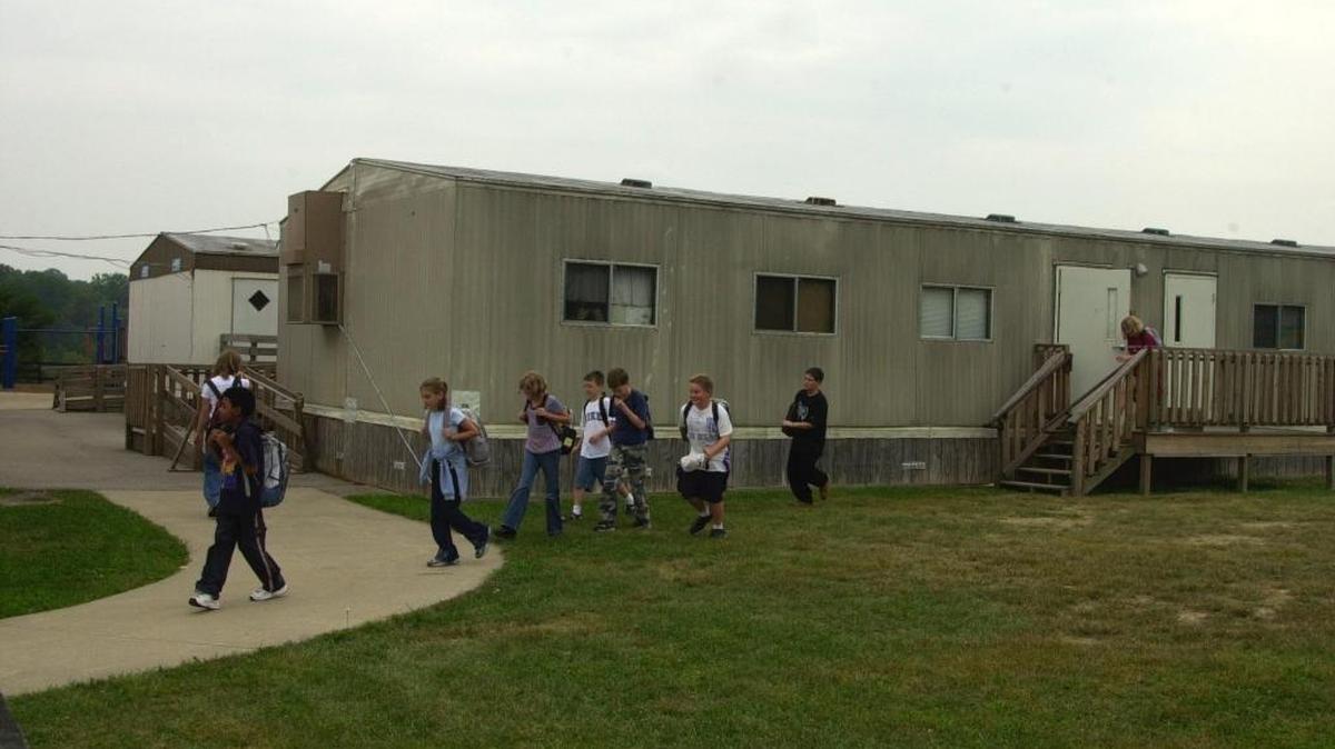 Portable classrooms have been used at Fayette County schools to deal with overcrowding and during building renovations.