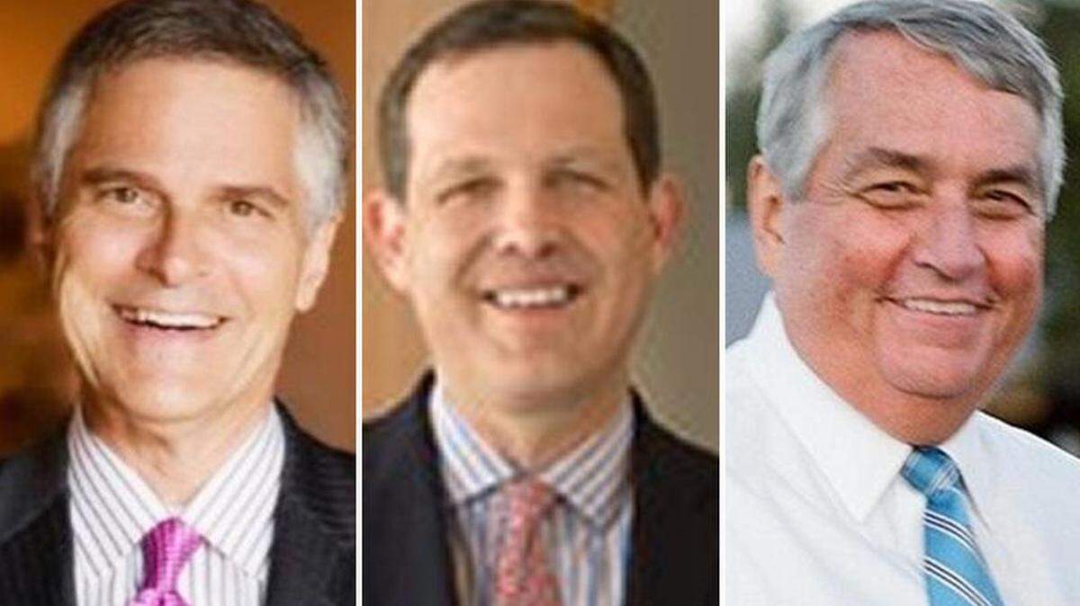 From left, Bob Babbage, Jonathan Miller and Phil Osborne.