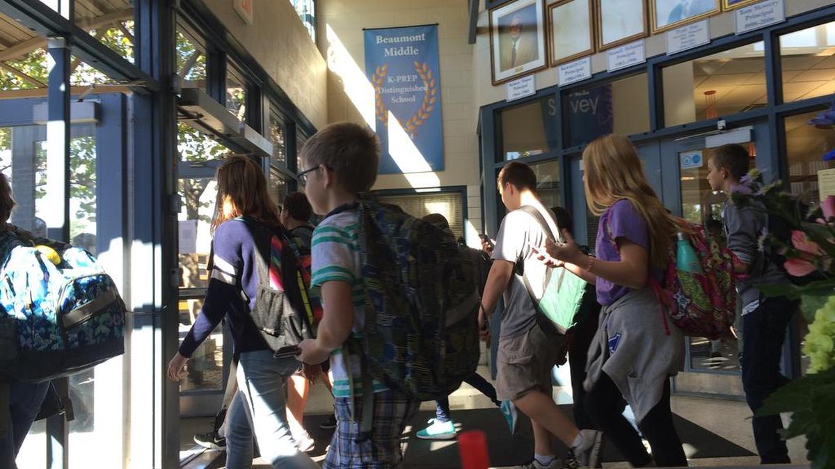 Beaumont Middle School is one of the most crowded schools in Lexington and also one of the highest rated. Beaumont has outgrown the building that was constructed in 1964, the principal said. Still, the principal wants to keep all the students who want to attend there.