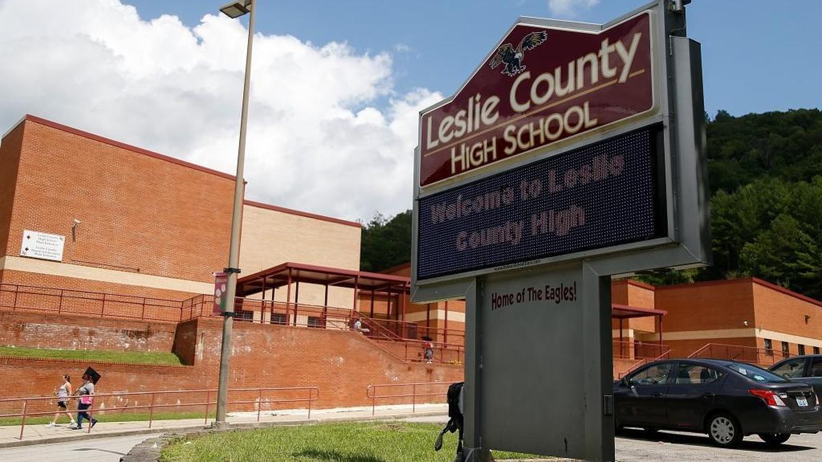 Leslie County High School in 2017.