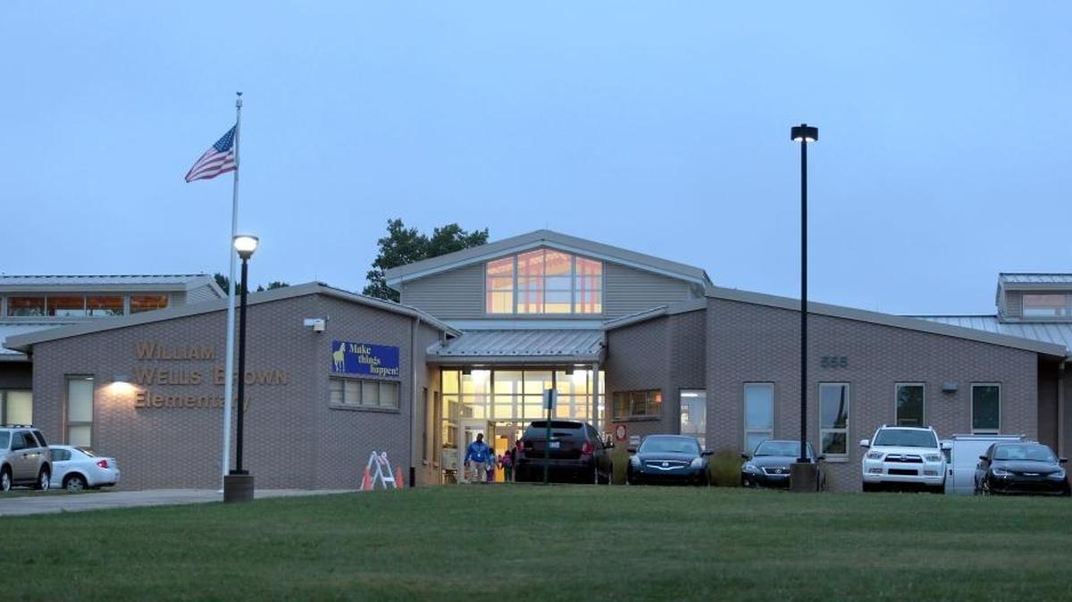 Exterior of William Wells Brown Elementary School in Lexington. Photo by Charles Bertram | Staff