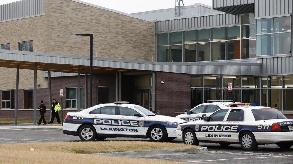 Emergency crews responded to a bomb threat at Frederick Douglass High School Wednesday afternoon.