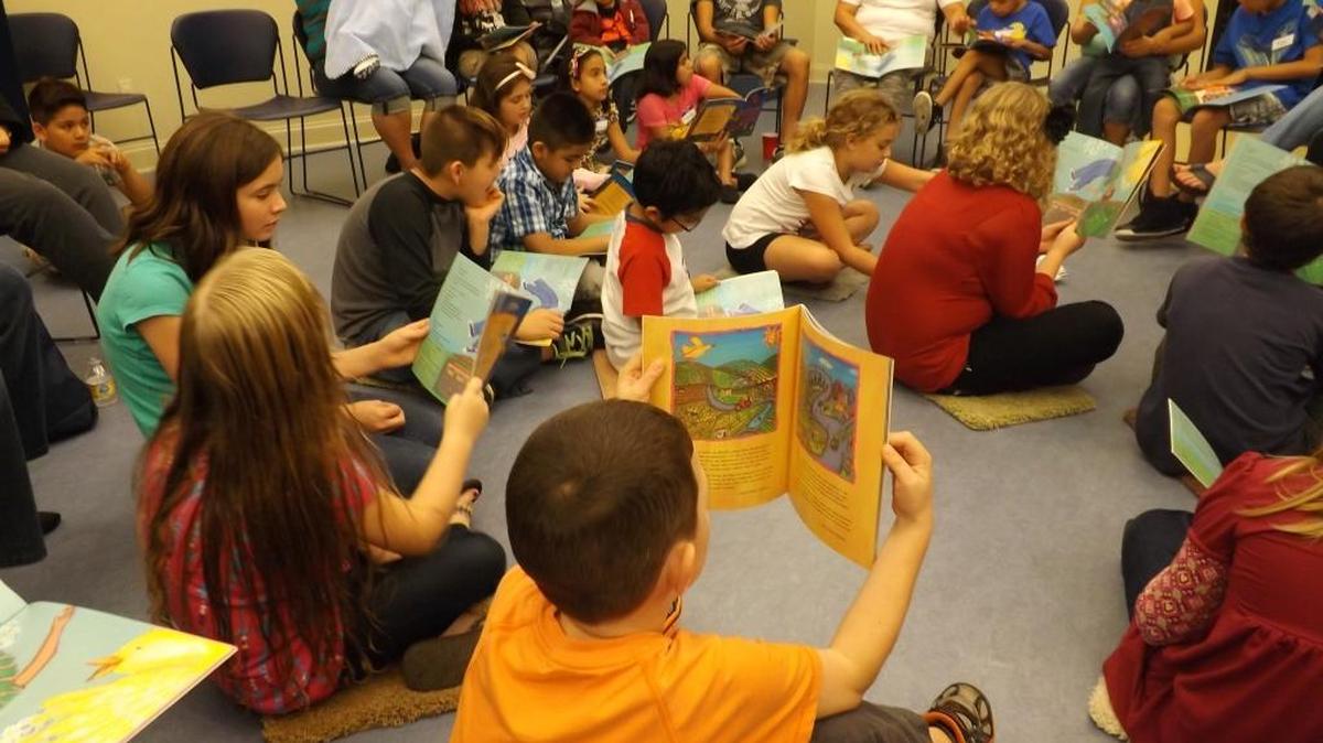 Families participated in a Prime Time Family Reading program in Garrard County. Kentucky Humanities has received a grant that will allow it to offer the program in 40 Kentucky schools over the next two years.