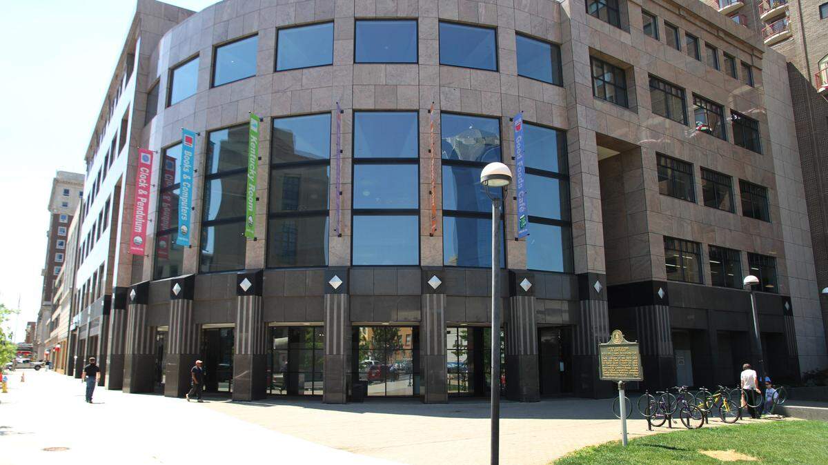 The Lexington library on Main Street.