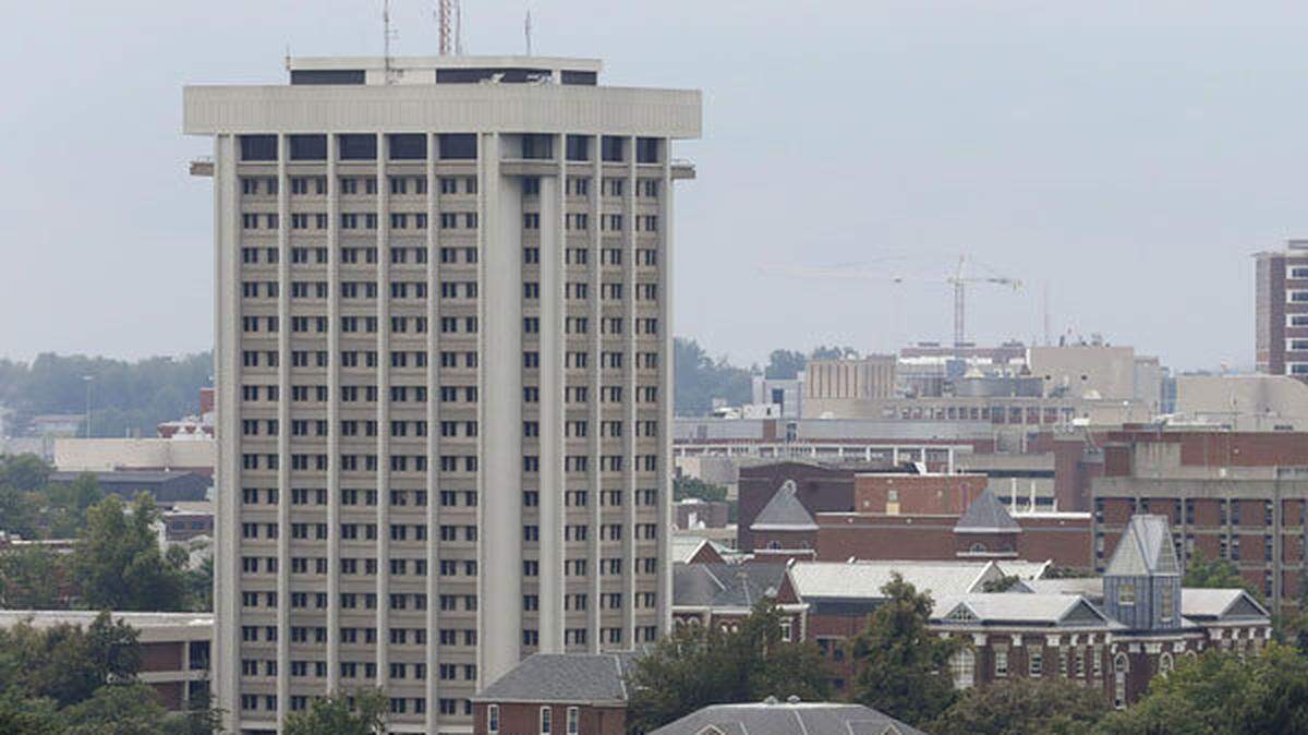 Patterson Office Tower is located on the University of Kentucky campus.