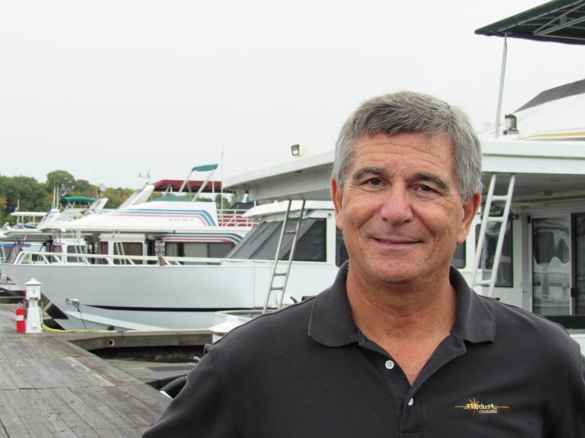 Jerry Harden has a houseboat docked at Burnside Resort Marina on lake Cumberland in Pulaski County. Harden and others argue that substantial school taxes on houseboats are unfair.