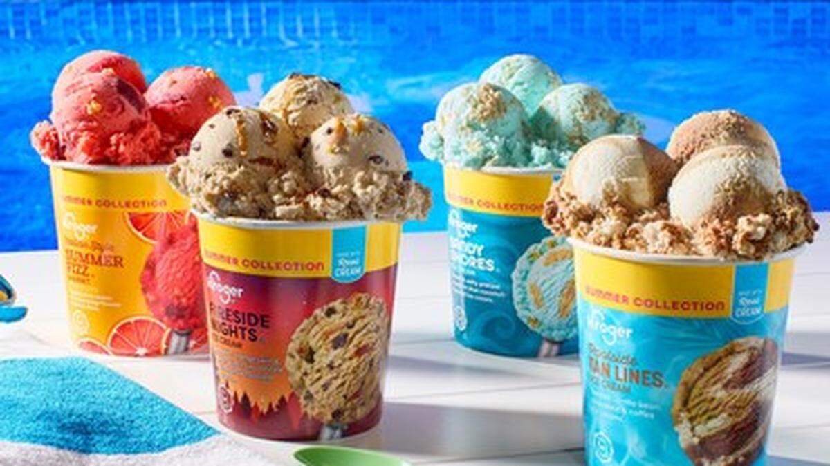 Kroger’s new Summer in a Pint collection includes four new ice cream and sherbet flavors, available for a limited time.