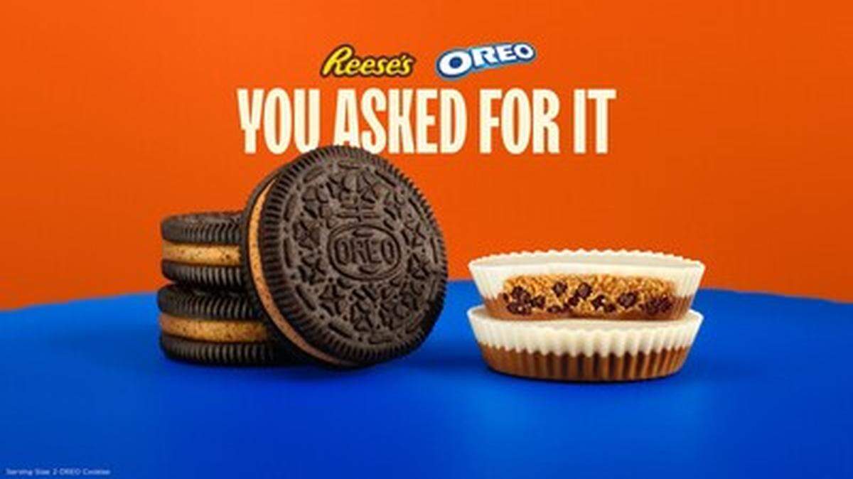 A new Reese’s x Oreo collaboration, featuring two new snacks, is set to launch in stores nationwide.