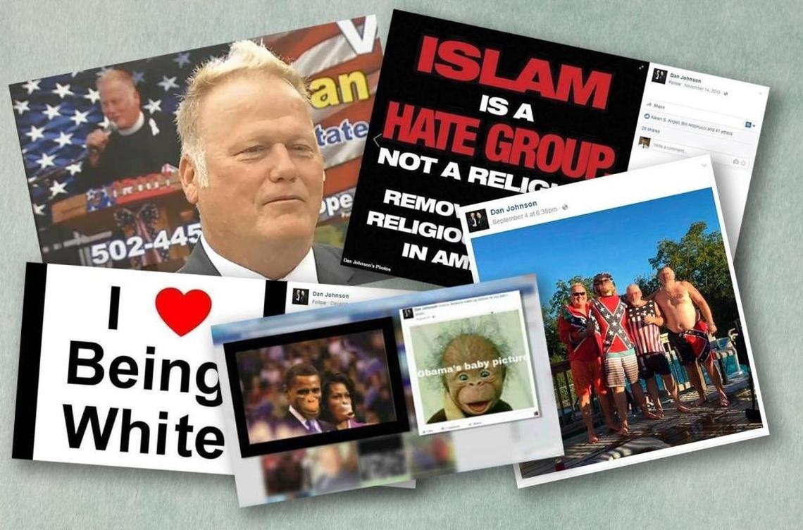 Dan Johnson, a Republican who won election to the Kentucky House of Representatives on Nov. 8, 2016, posted these images on his Facebook page.